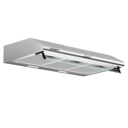 Devanti 900mm Range Hood 90cm Rangehood Stainless Steel.
