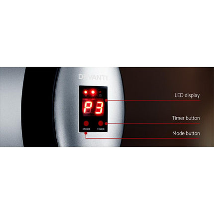 Devanti Electric Strip Heater Radiant Heaters 2000W.