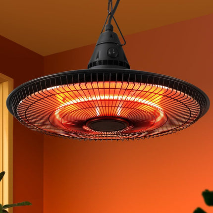 Devanti 1500W Hanging Electric Patio Heater.