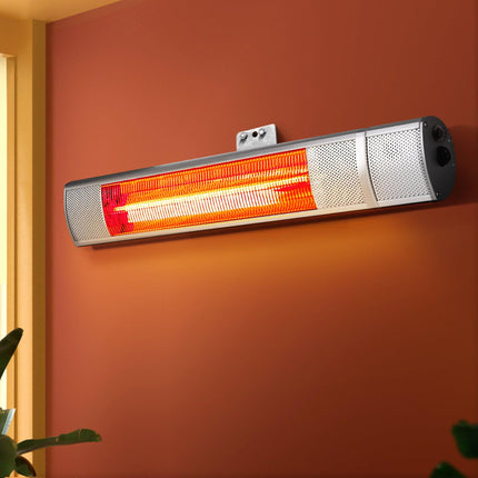 Devanti Electric Strip Heater Infrared Radiant Heaters 2000W.