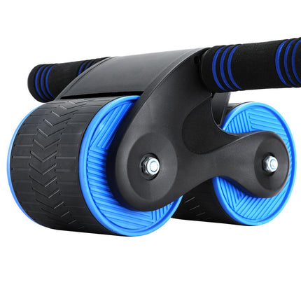 Everfit Ab Roller Automatic Rebound Abdominal Wheel Home Gym Workout Blue.