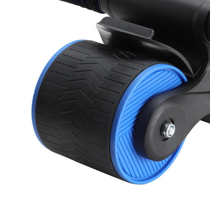 Everfit Ab Roller Automatic Rebound Abdominal Wheel Home Gym Workout Blue.