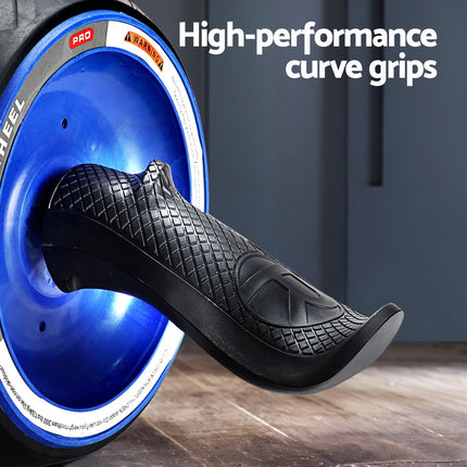 Everfit Ab Roller Carver Automatic Rebound Abdominal Wheel Home Gym Workout.