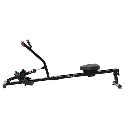 Everfit Hydraulic Rowing Machine Rower 12 Levels Resistance Exercise Fitness Gym Cardio.