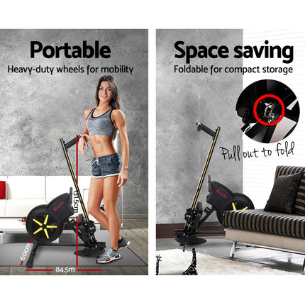 Everfit Rowing Machine Air Rower Exercise Fitness Gym Home Cardio.