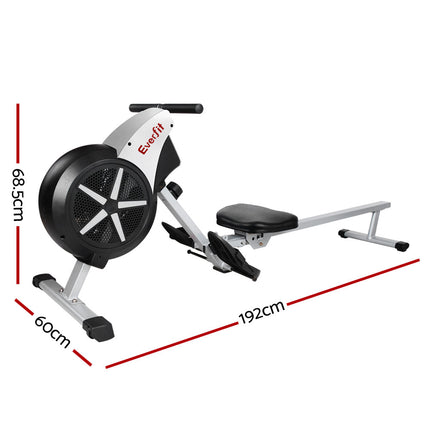 Everfit Rowing Machine Rower Elastic Rope Resistance Fitness Home Cardio.