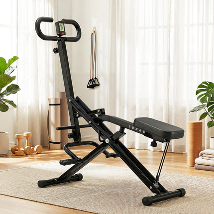 Everfit Foldable Squat Machine Deep Squat Rowing Machine 5 Adjustable Seat Home Gym.