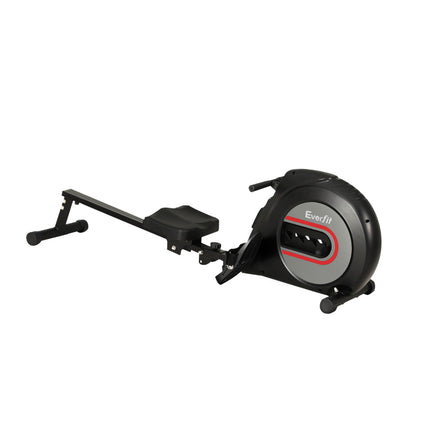 Everfit Rowing Machine Rower Elastic Rope Resistance Fitness Home Cardio Black.