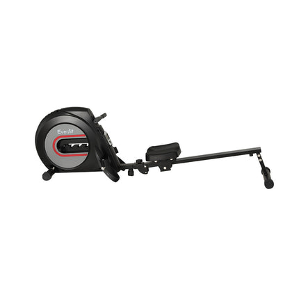 Everfit Rowing Machine Rower Elastic Rope Resistance Fitness Home Cardio Black.
