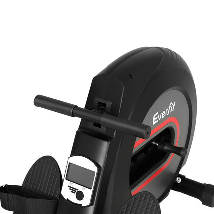 Everfit Rowing Machine Rower Elastic Rope Resistance Fitness Home Cardio Black.
