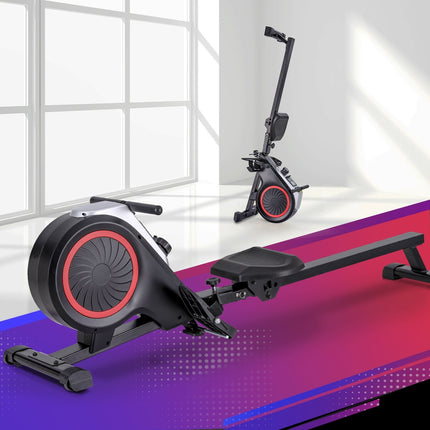 Everfit Rowing Machine 16 Levels Foldable Magnetic Rower Gym Cardio Workout.