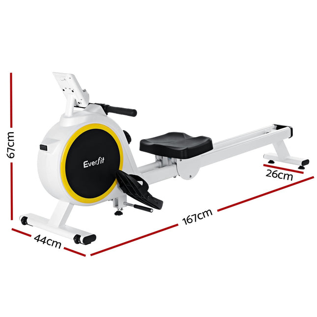 Everfit Rowing Machine 16 Levels Magnetic Rower Home Gym Cardio Workout.