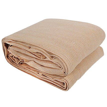 Instahut Shade Sail 2x4m Rectangle 280GSM 98% Sand Shade Cloth.