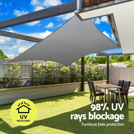 Instahut Shade Sail Cloth Shadecloth Rectangle Canopy 280gsm 3x4m.