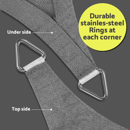 Instahut Sun Shade Sail Shadecloth Canopy Rectangle 280gsm 4x7m.