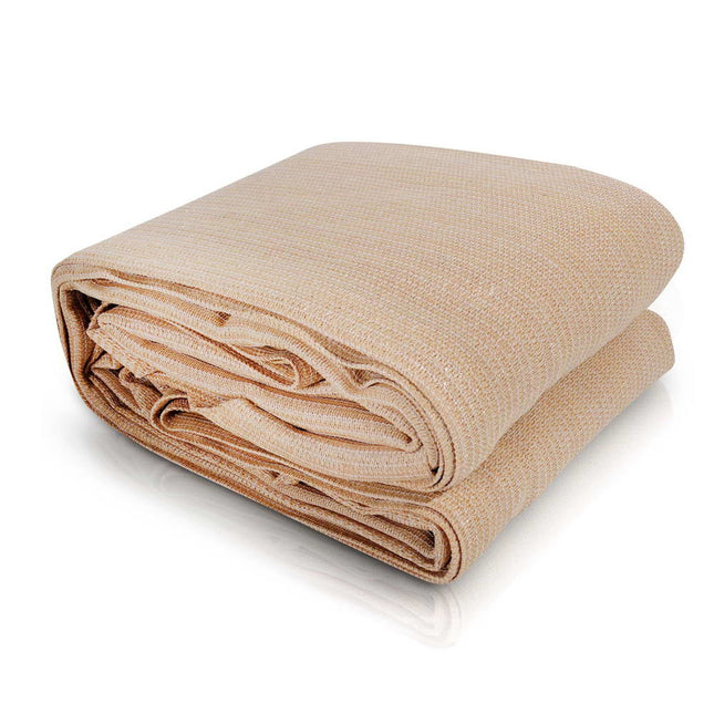 Instahut Shade Sail 2.5x3m Rectangle 280GSM 98% Sand Shade Cloth.