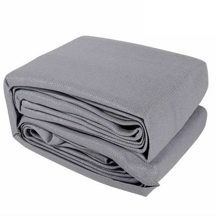 Instahut Shade Sail 5x5x5m Triangle 280GSM 98% Grey Shade Cloth.