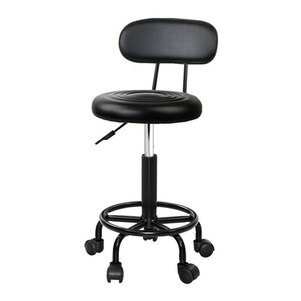 Artiss Salon Stool Swivel Chair Backrest.