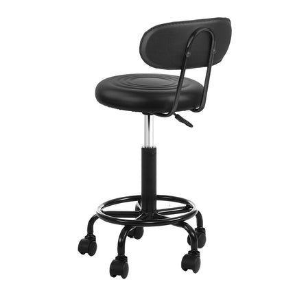 Artiss Salon Stool Swivel Chair Backrest.