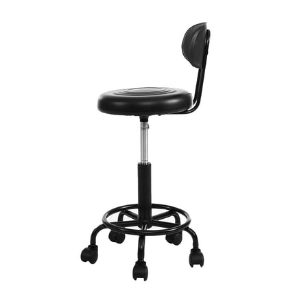 Artiss Salon Stool Swivel Chair Backrest.