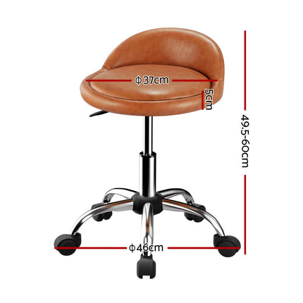 Artiss Salon Stool Swivel Chair Backrest Chairs.