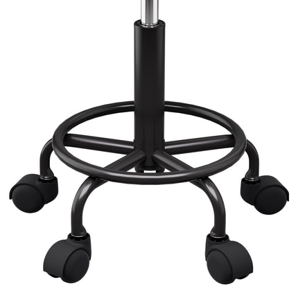 Artiss Salon Stool Round Swivel Chairs Black.