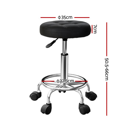Artiss Salon Stool Round Swivel Chairs.