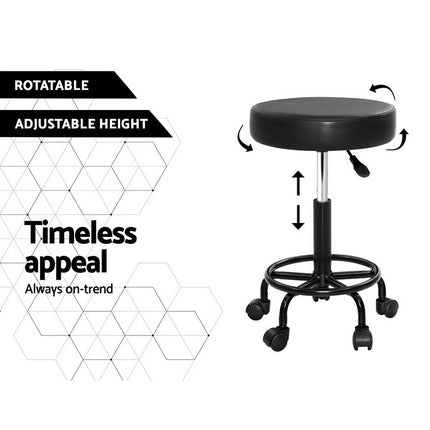 Artiss Salon Stool Round Swivel Chair.