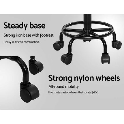 Artiss Salon Stool Round Swivel Chair.