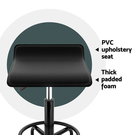 Artiss Salon Stool Round Swivel Chairs.