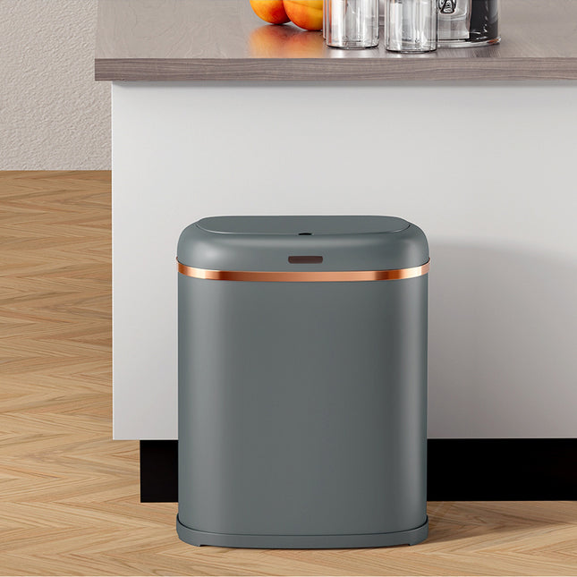 Devanti 38L Motion Sensor Bin Rubbish Automatic Grey.