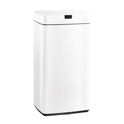 Devanti 45L Motion Sensor Bin Rubbish Automatic White.
