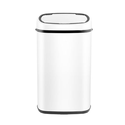 Devanti 58L Motion Sensor Bin Rubbish Automatic White.