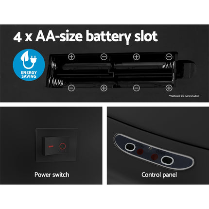 Devanti 82L Motion Sensor Bin Rubbish Automatic Black.