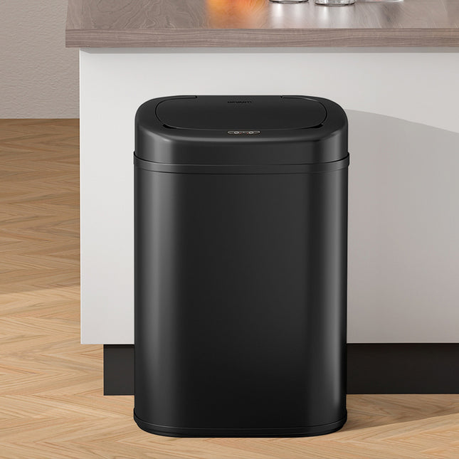 Devanti 82L Motion Sensor Bin Rubbish Automatic Black.