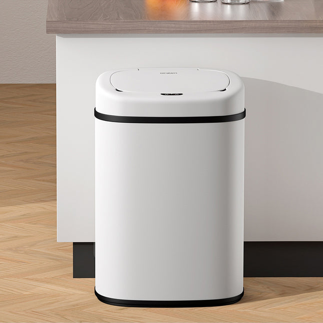 Devanti 82L Motion Sensor Bin Rubbish Automatic White.