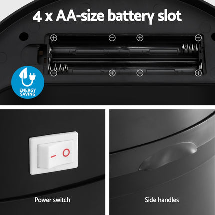 Devanti Sensor Bin Motion Rubbish Bins Kitchen Automatic Trash Can Black 9L.