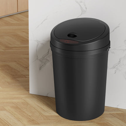 Devanti Sensor Bin Motion Rubbish Bins Kitchen Automatic Trash Can Black 9L.