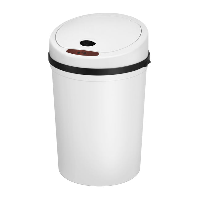 Devanti Sensor Bin Motion Rubbish Bins Kitchen Automatic Trash Can White 9L.