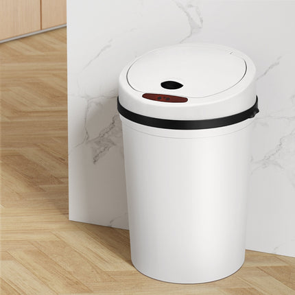 Devanti Sensor Bin Motion Rubbish Bins Kitchen Automatic Trash Can White 9L.