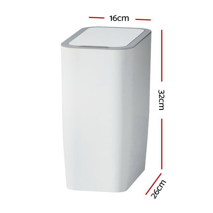 Devanti 9L Motion Sensor Bin Rubbish Automatic White.