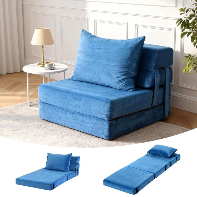 Artiss Convertible Folding Sofa Bed Armless Lounger Foam Floor Sofas Futons Couches.