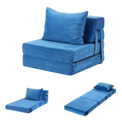 Artiss Convertible Folding Sofa Bed Armless Lounger Foam Floor Sofas Futons Couches.