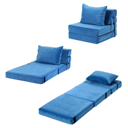 Artiss Convertible Folding Sofa Bed Armless Lounger Foam Floor Sofas Futons Couches.