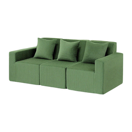 Artiss Modular 3-Seater Sofa Bed Convertible Sectional Floor Couch with Deep Seat.