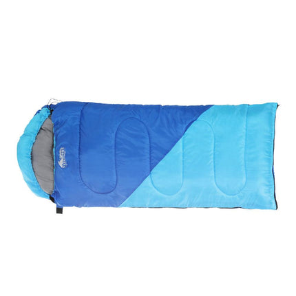 Weisshorn Sleeping Bag Kids Single 172cm Thermal Camping Hiking Blue.