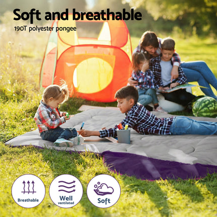 Weisshorn Sleeping Bag Set of 2 Kids Single 172cm Thermal Camping Hiking.
