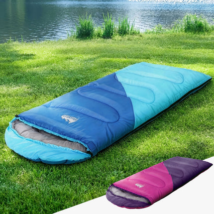 Weisshorn Sleeping Bag Set of 2 Kids Single 172cm Thermal Camping Hiking.