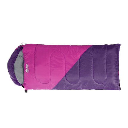 Weisshorn Sleeping Bag Kids Single 172cm Thermal Camping Hiking Pink.