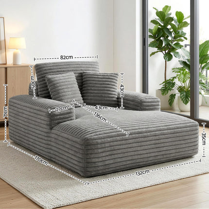 Artiss Sofa Bed Lounge Chair Recliner Couch Reading Chairs Sleeper Cloud Sofas.